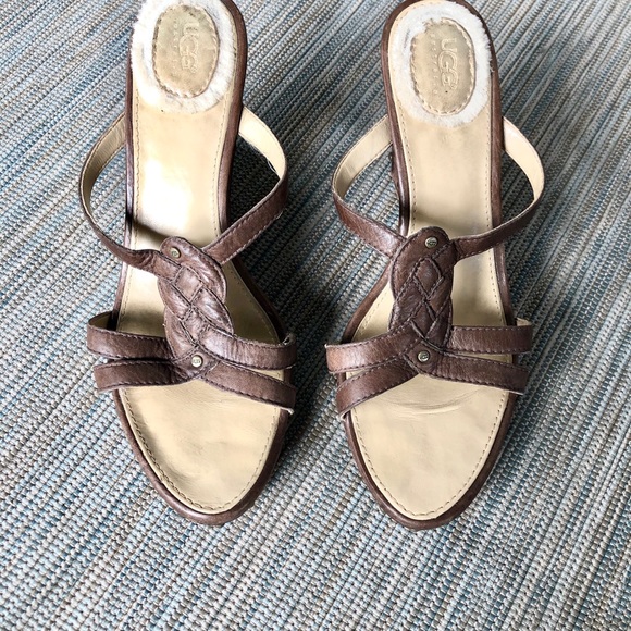 UGG Studded Wedge Sandal. EUC - Picture 2 of 5